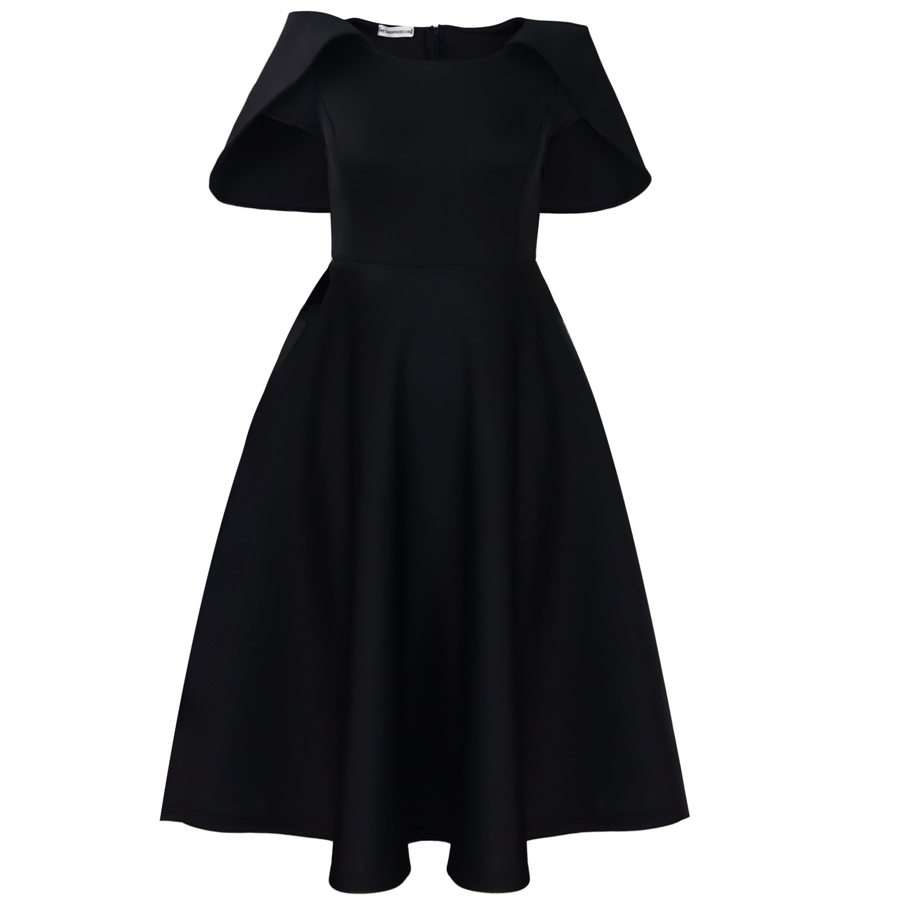 Womens Solid-Color Casual Chic Dress