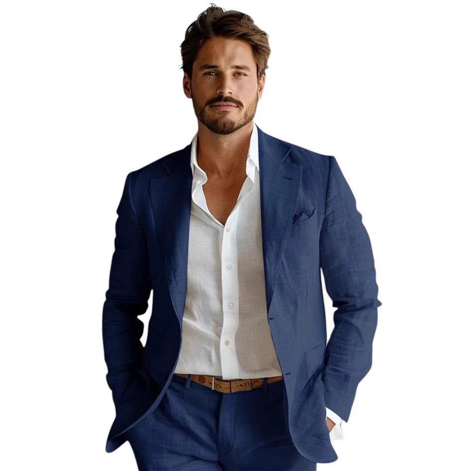 Men's Spring Jacket Business Suit Plus Size British