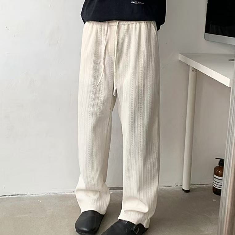 Mens Stylish Loose-fit Wide-leg Casual Pants